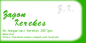 zagon kerekes business card